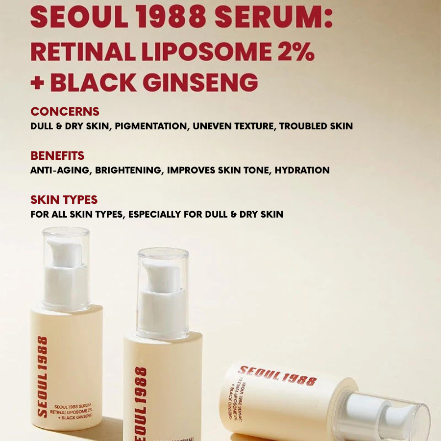 HerGlow™ Serum: 2% Retinal Liposome + Black Ginseng