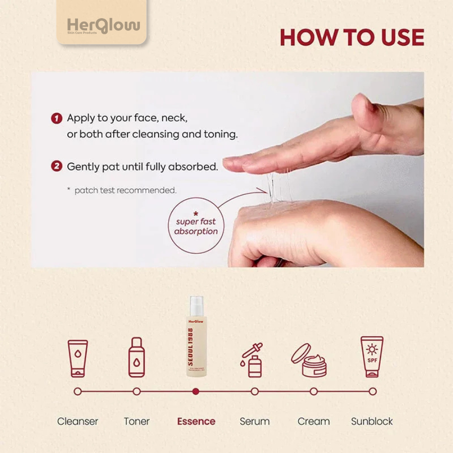 HerGlow™ - Toner : Skin Mucin 97% + Rice