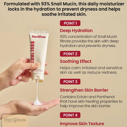 HerGlow™ - Cream : Snail Mucin 97% + Rice